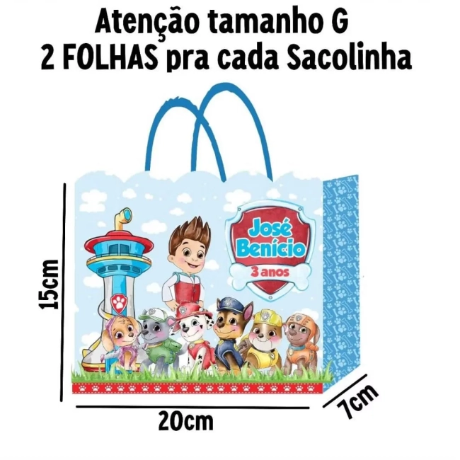 sacolinha tamanho G