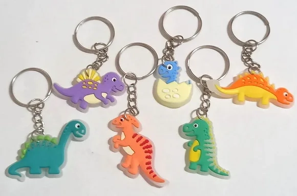 Chaveiro Dinossauro Variados - 6 Peças