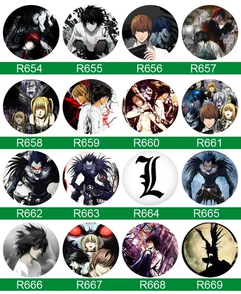 Bottons Death Note - Button Boton