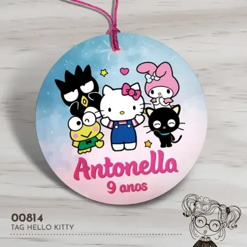 Tag Redonda Hello Kitty - 00814