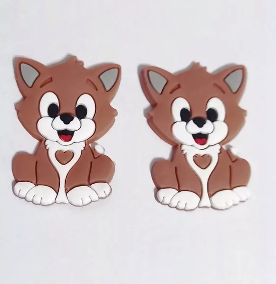 Aplique Gatinha Emborrachada 3,5 cm - Pacote c/ 6 Unidades