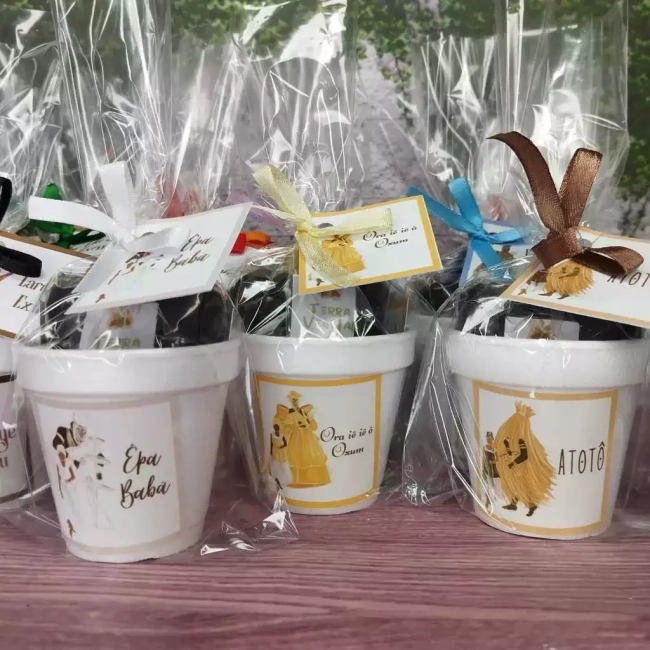 20 UNIDADES Kit Jardinagem Lembrancinhas Orixás (INFORMAR TEMA NO CHAT)