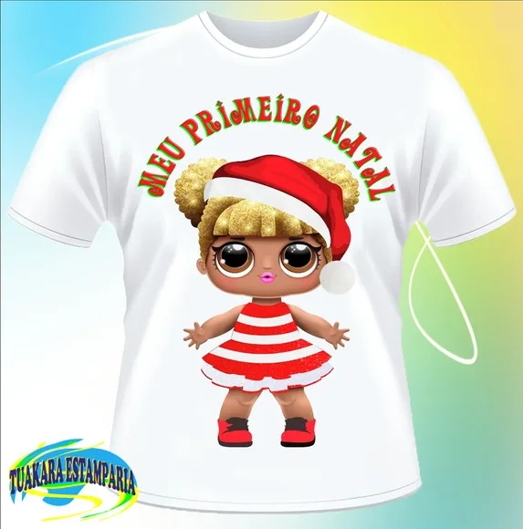 Camiseta Lol Natal Meu Primeiro Natal