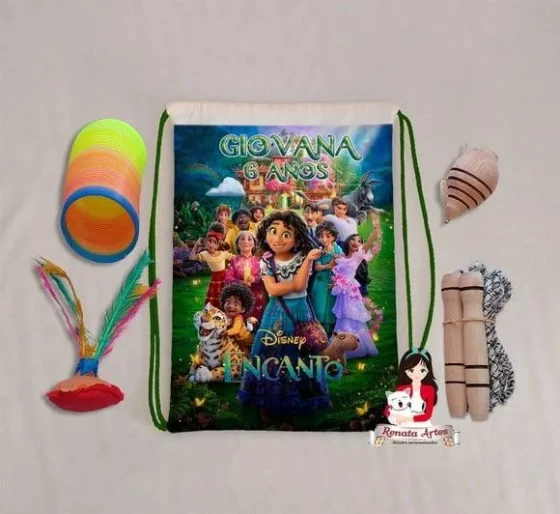Mochila Boa Infância Personalizada Tema Encanto