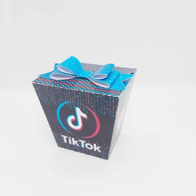 PEGUE E MONTE - Kit Festa TIK TOK - Decoração de Festa - Caixinhas Personalizadas