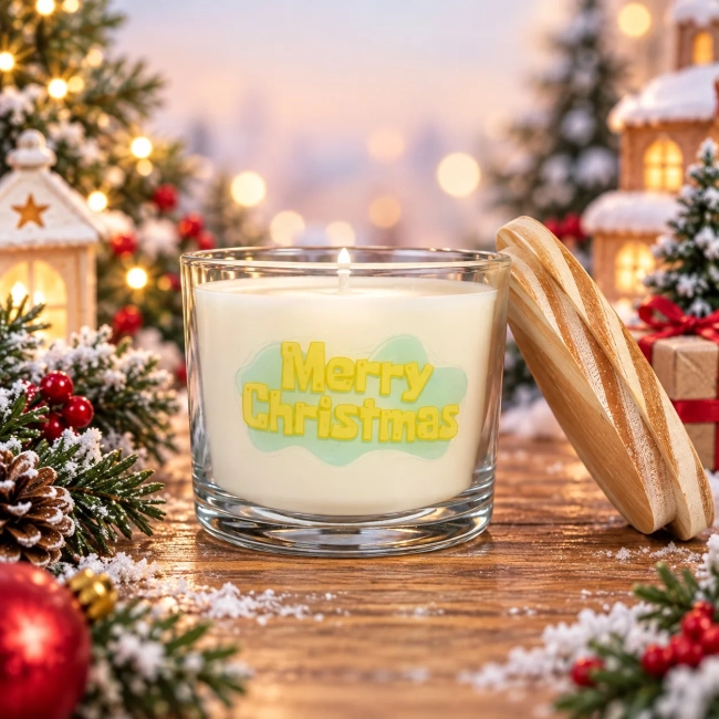 Vela Aromática no Copo Personalizada Natal Bob Esponja - Trabalhamos com outros temas - Informar  tema no chat