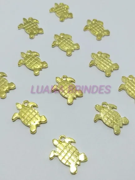 Pingente Mini Tartaruguinha - pct c/10 unid