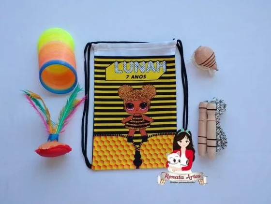 Mochila Boa Infância Tema Lol Queen Bee