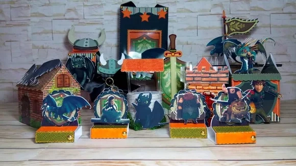 Kit 30 Lembrancinhas Como Treinar Seu Dragão