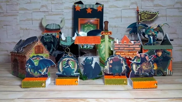 Kit 30 Lembrancinhas Como Treinar Seu Dragão