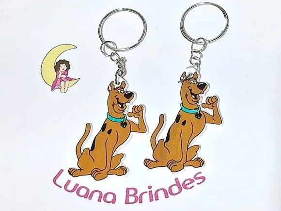 Chaveiro Scooby-doo Acrílico Pacote com 6 Unidades
