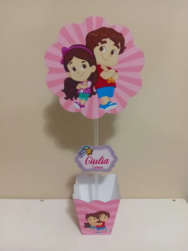 Centro de Mesa Personalizados Maria Clara e Jp