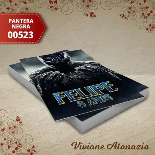 Adesivo Tubete Pantera Negra - 00523
