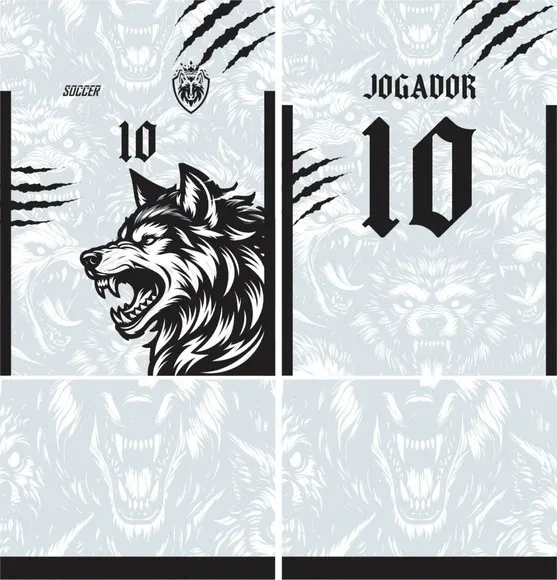 Arte Vetor Camisa Interclasse Lobo Mod-741