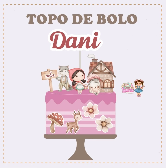 Kit Festa Só Um Bolinho CHAPEUZINHO VERMELHO - Decoração de Festa