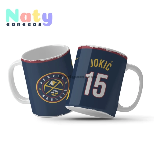 Caneca NBA Denver Personalize com Nome e Número