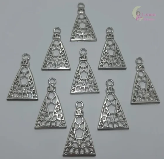 Pingente Nossa Senhora Aparecida Prata - Pct C/5 Unid