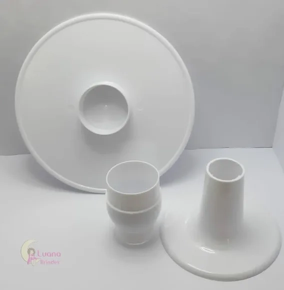 Boleira Cor Branca de Plástico - 22cm - 1 unidade