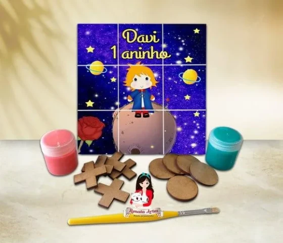 Jogo da Velha com Tinta Personalizado Pequeno Principe