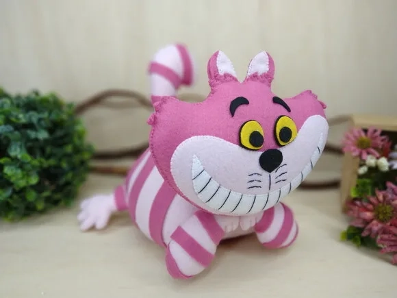 Gato da Alice no País das Maravilhas em Feltro