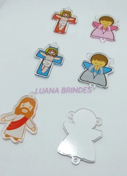 Kit Terço Crucifixo e Anjinho 3 Kits Variados