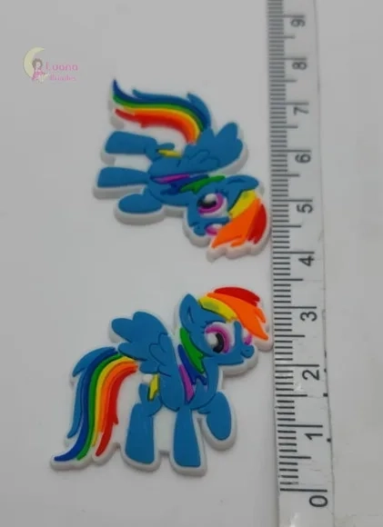 Apliques My Little Pony de Borracha Pct 6 Unidades