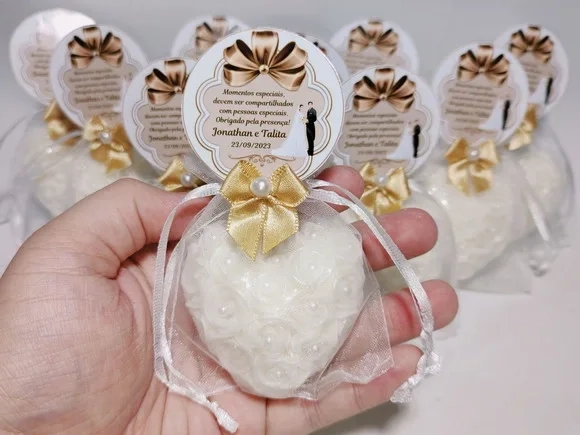 Lembrancinha de Casamento: Sabonete Coração Provence