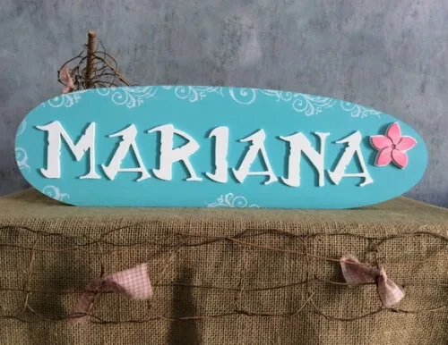 MOANA - Letras Decorativas de MDF
