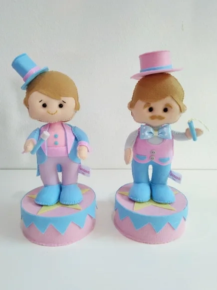 Combo Centro de Mesa Circo Baby Rosa 10peças