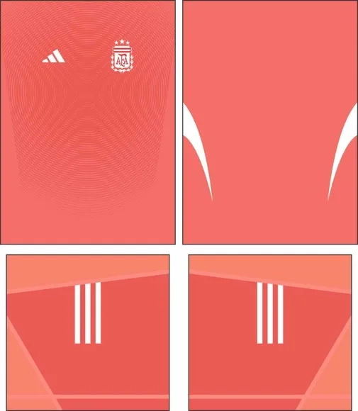 Arte Vetor Camisa Argentina Goleiro 2025