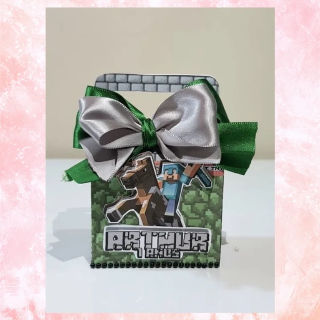 Caixa Maletinha Minecraft