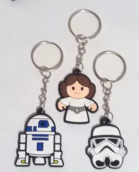 Chaveiro Star Wars Emborrachado - 6 Unidades