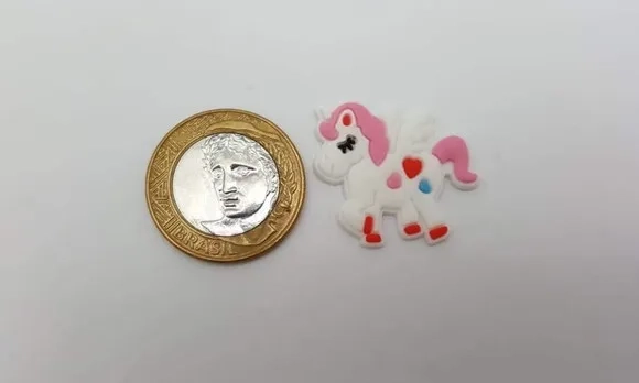Aplique Unicórnio Emborrachado de 2,9cm