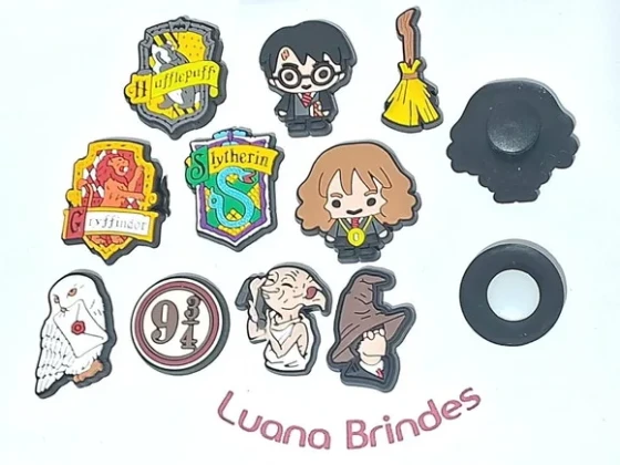 Pins de Sandália Harry Potter Emborrachando 10 Unidades