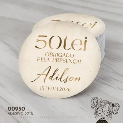Adesivo Redondo 50tei - 00950