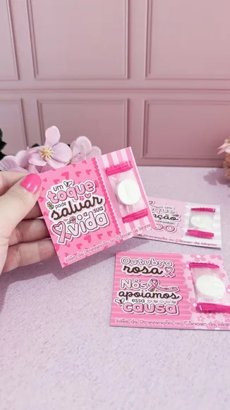 Card com Máscara Facial Outubro Rosa