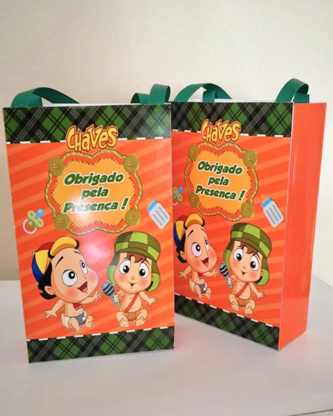 Sacolinhas Personalizada Chaves Baby Lembrancinhas Para Aniversário