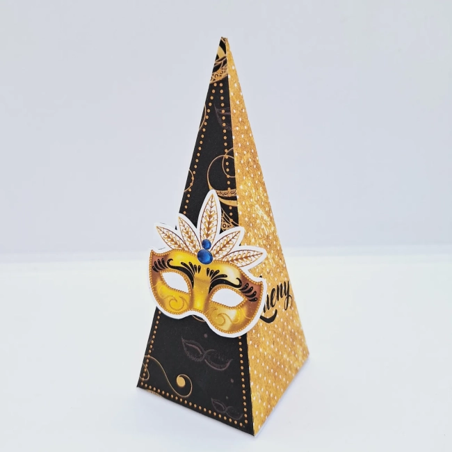 PEGUE E MONTE - Kit Festa BAILE DE MÁSCARAS - Decoração de Festa - Caixinhas Personalizadas