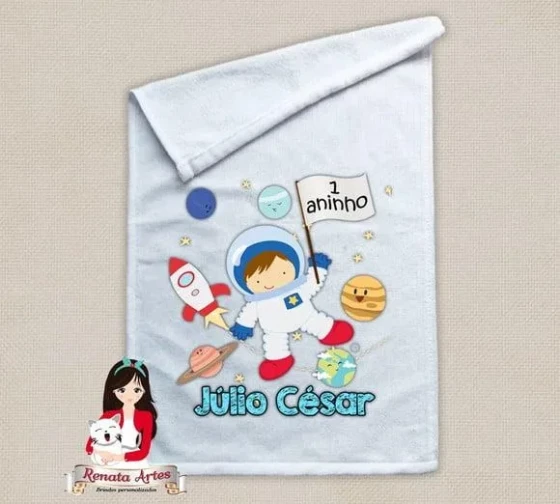 Toalhinha Personalizada Astronauta