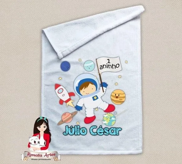 Toalhinha Personalizada Astronauta