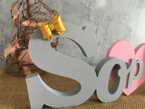 Letras Decorativas CORAÇÃO