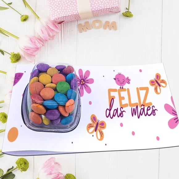 Cartão Card Blister com Confete Dia das Mães