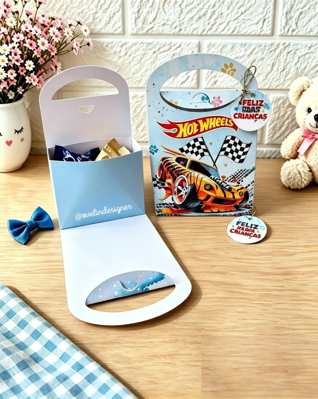 Caixa Maleta Personalizada para Lembrancinha de Festa Infantil