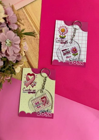 Kit com 10 Lembrancinhas Outubro Rosa