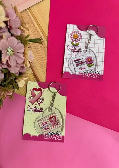 Kit com 10 Lembrancinhas Outubro Rosa