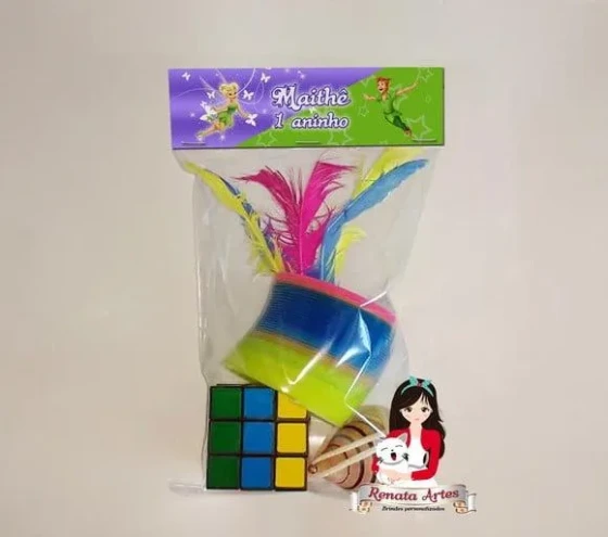 Kit Brinquedos Retrô Tema Sininho e Peter Pan