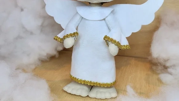 Anjo em Feltro* Chat Chamar Antes da Compra