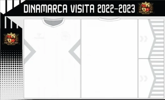 Vetores Camisa Dinamarca Visita 2022-2023