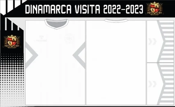 Vetores Camisa Dinamarca Visita 2022-2023
