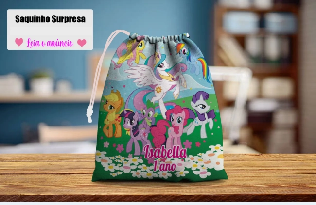 Saquinho Supresa para lembrancinhas My Pony Litlle